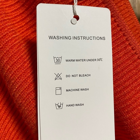 Zesica Batwing Long Sleeve Wrap Pullover Sweater Dress - SZ L - NWT - Picture 4 of 13